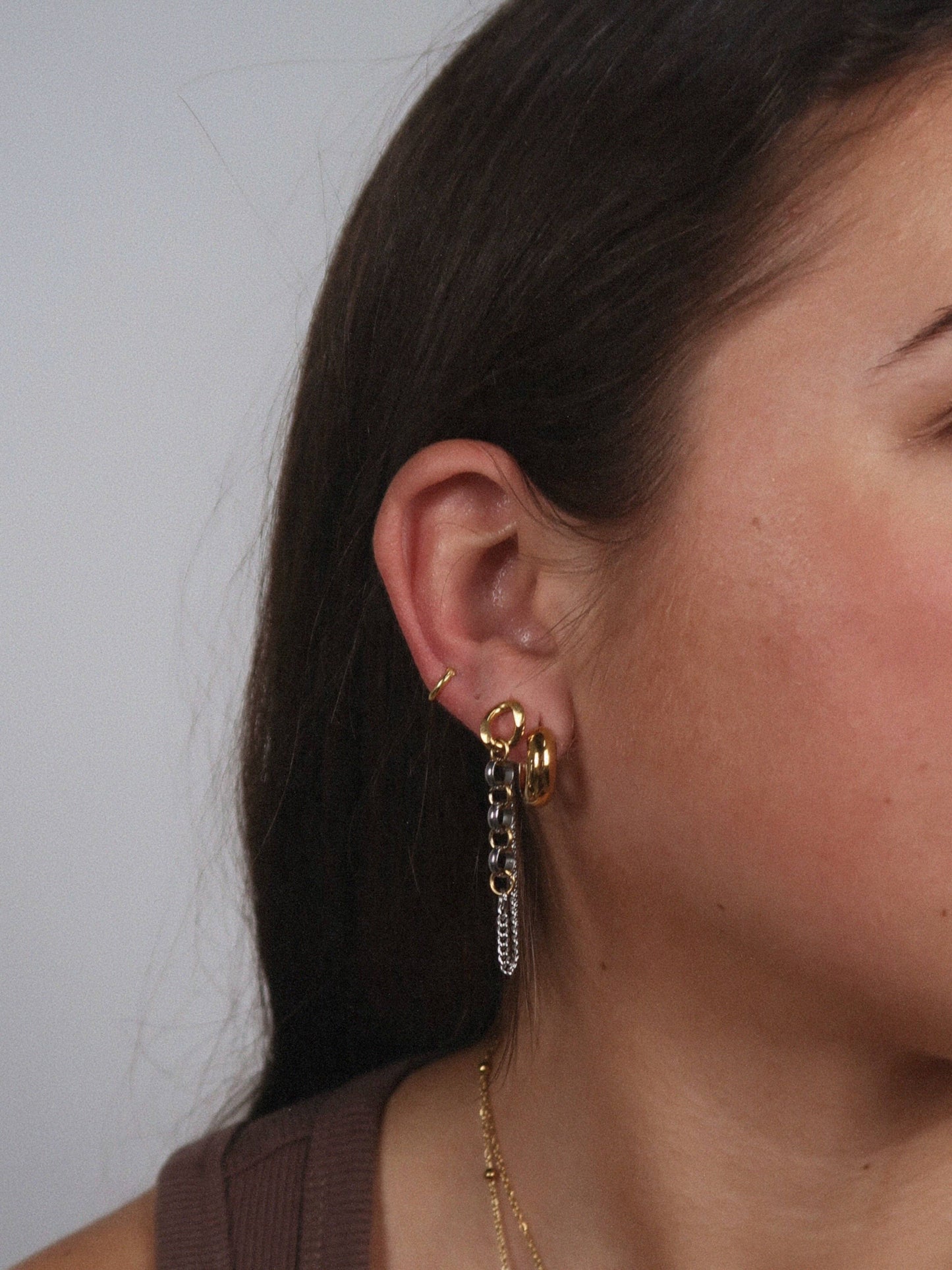 Small Harlow Hoop Earrings : Hypoallergenic, Water Resistant, & Made in Arkansas
