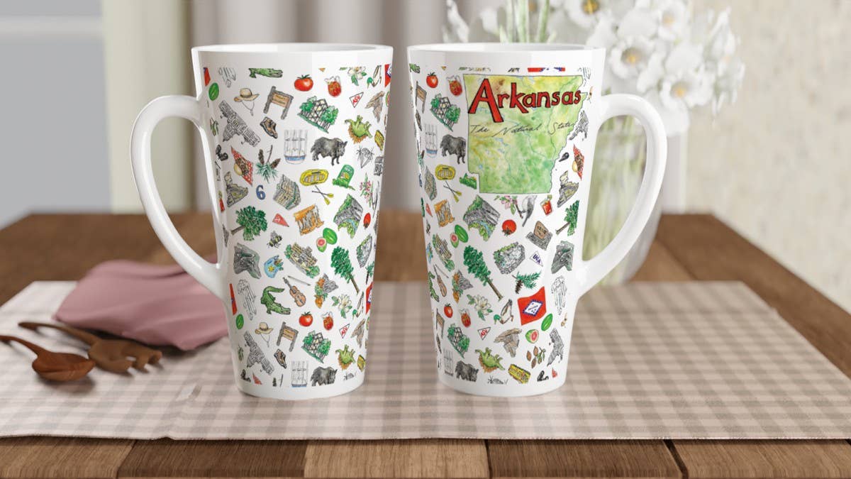 Pippa Arkansas Latte mug- 2 sizes!