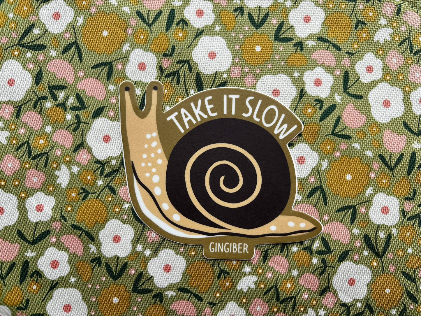Snail Sticker - Die-Cut, Garden Critter