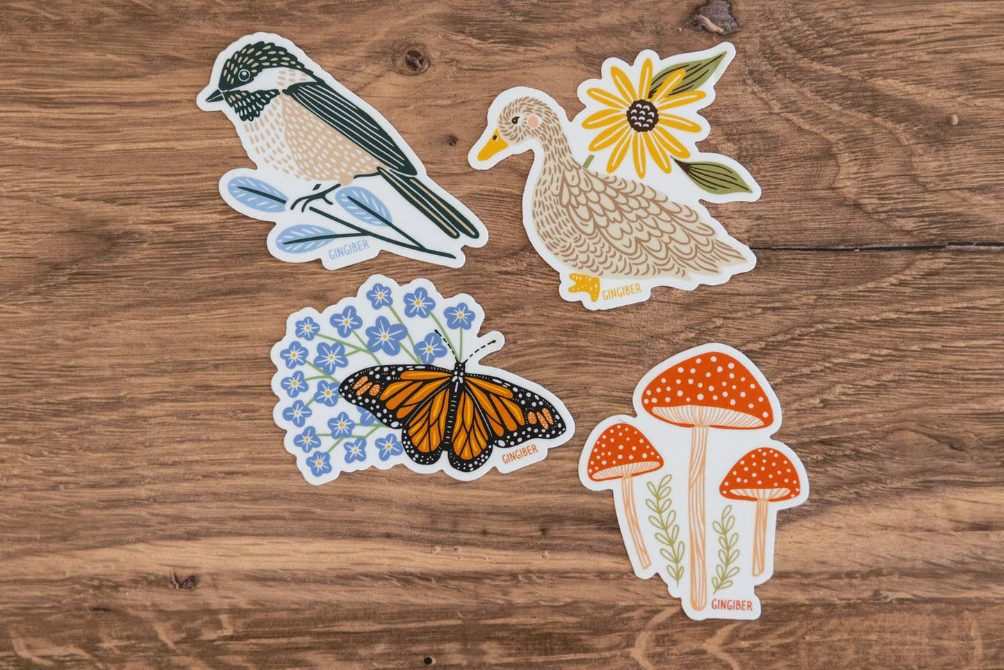 Summer Butterfly Sticker - Die-Cut