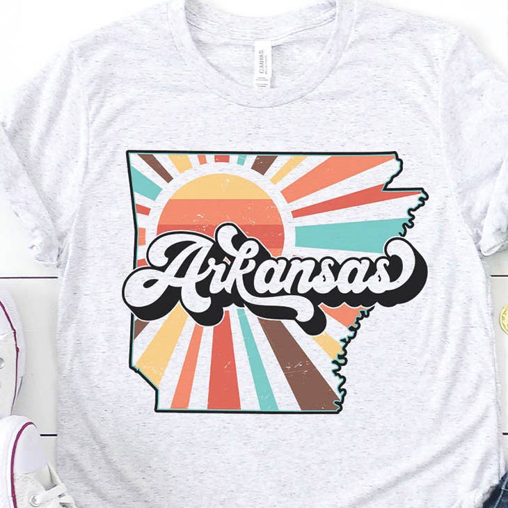 Arkansas Retro State Graphic Tee