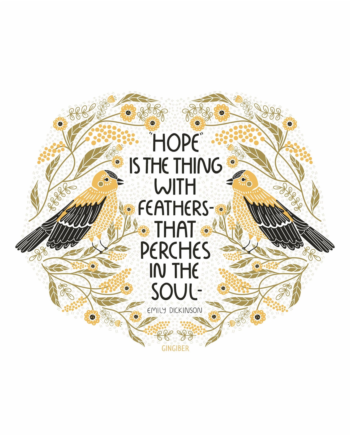 Hope Sticker - Die-Cut, For Bird Lovers