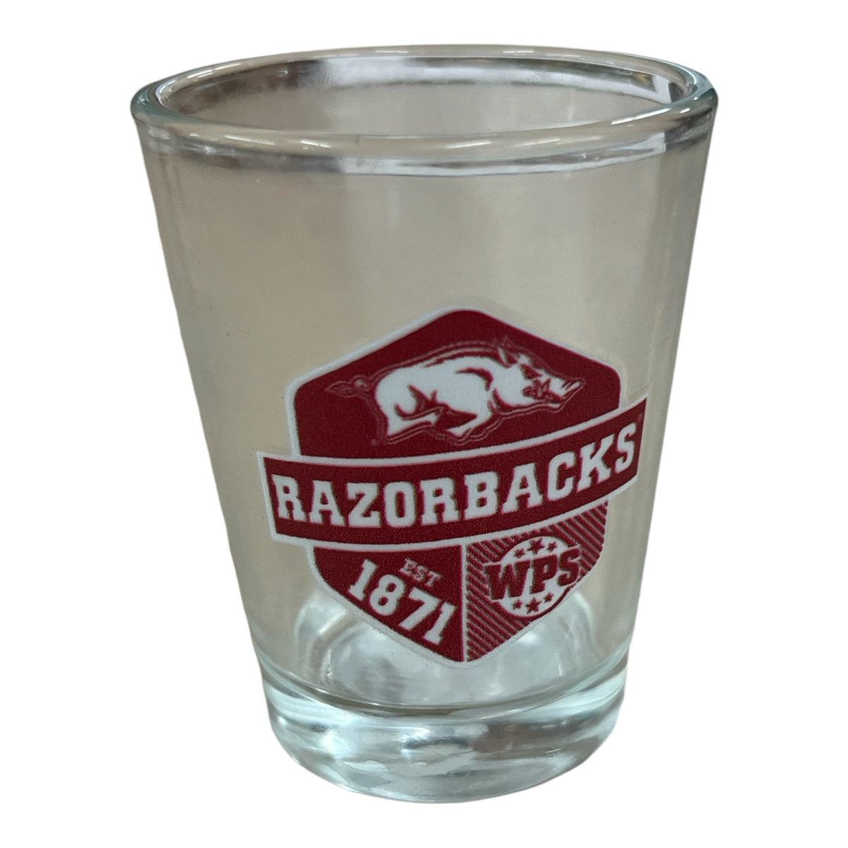 UA Razorbacks Shotglass Crest