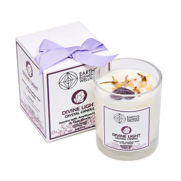 Divine Light Crystal Candle