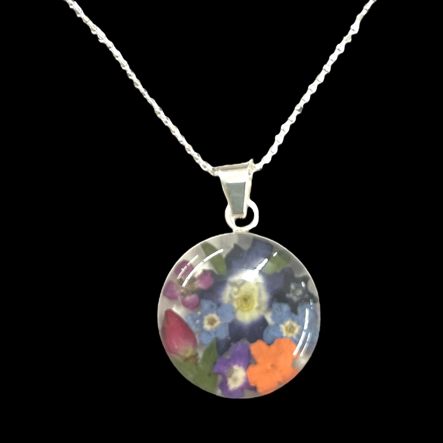 Floral Pendant Sterling