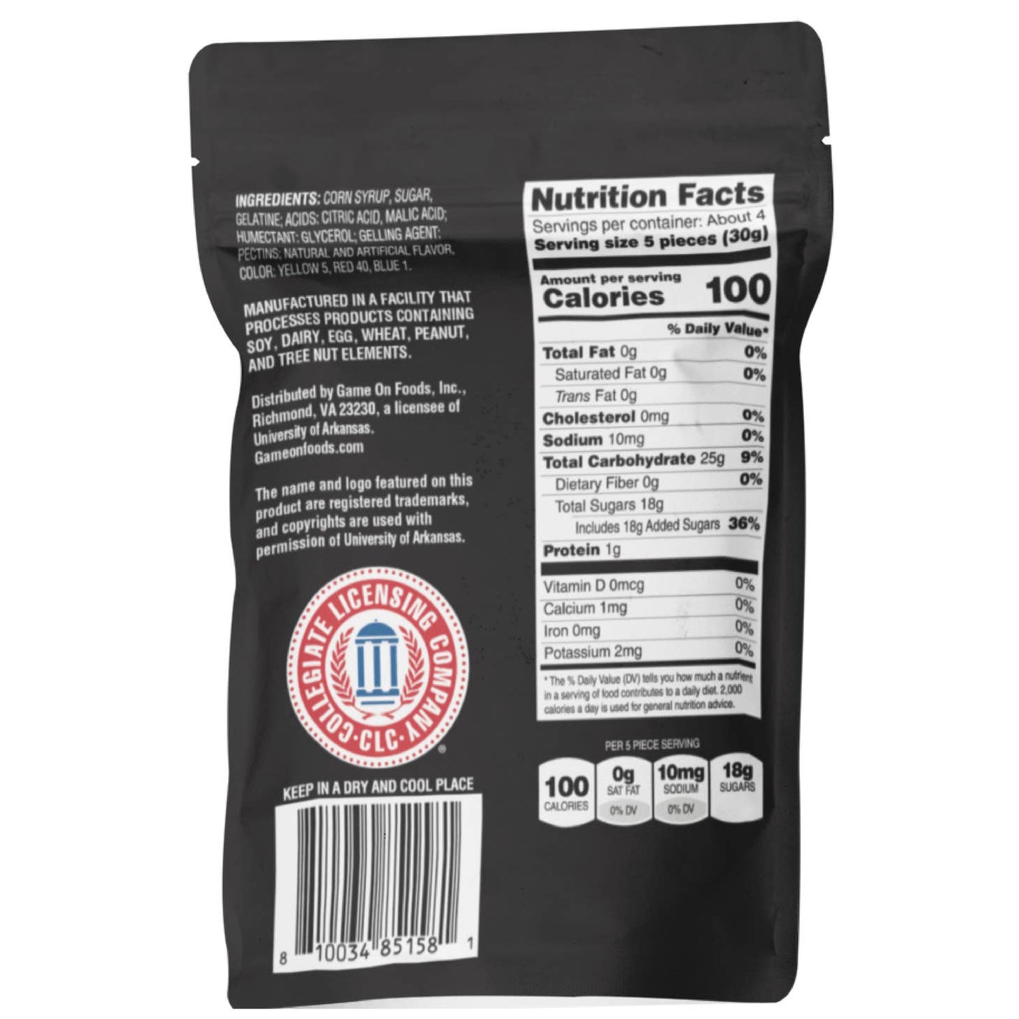Razorback Sour Gummies