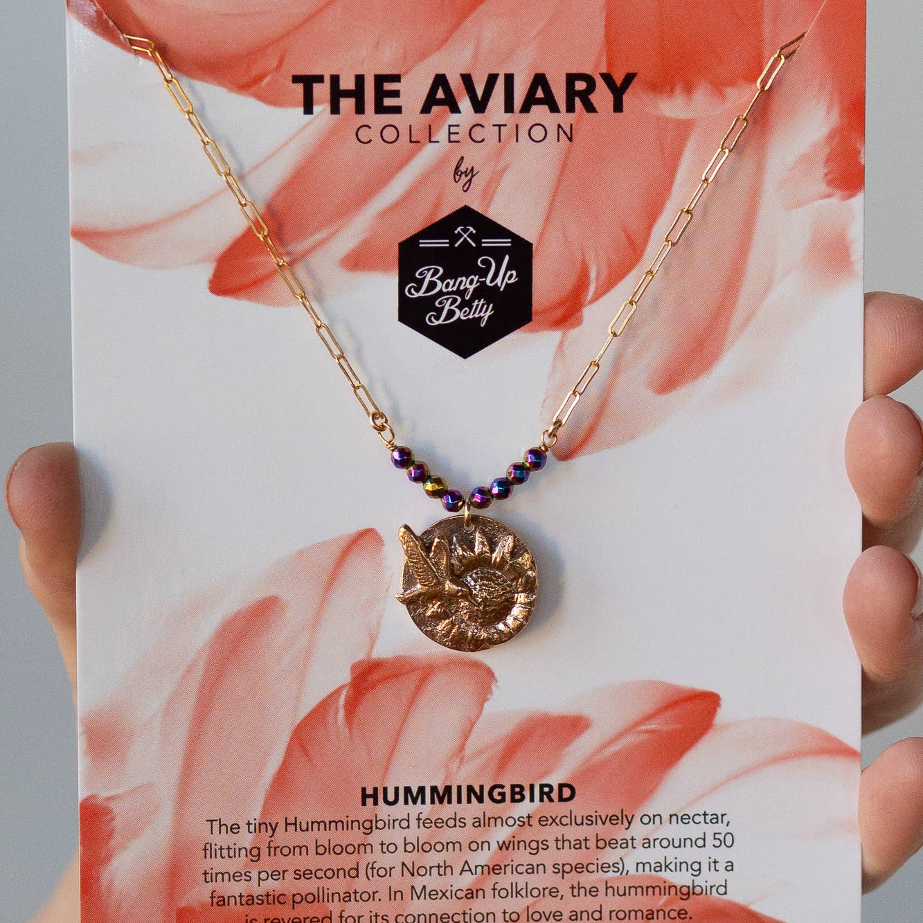 Hummingbird Necklace Sterling