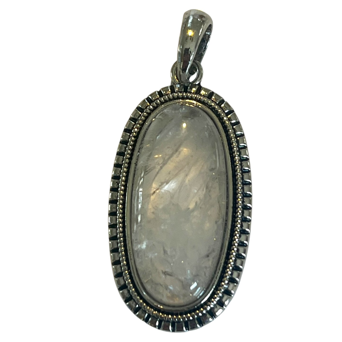 Oval Gemstone Pendant | 2” Cabochon in Amethyst, Lapis & More