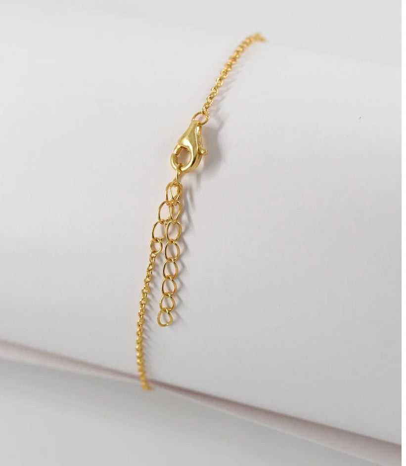 Herkimer Diamond Wisdom Eye Bracelet with Diamond Accent