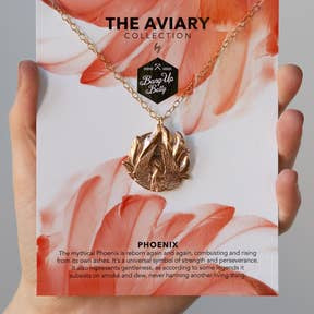 Sterling Phoenix Bird Necklace