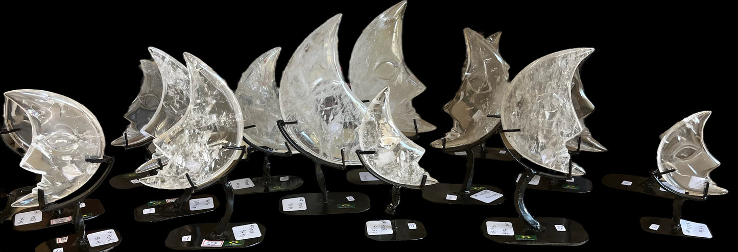 Quartz Moon on Stand