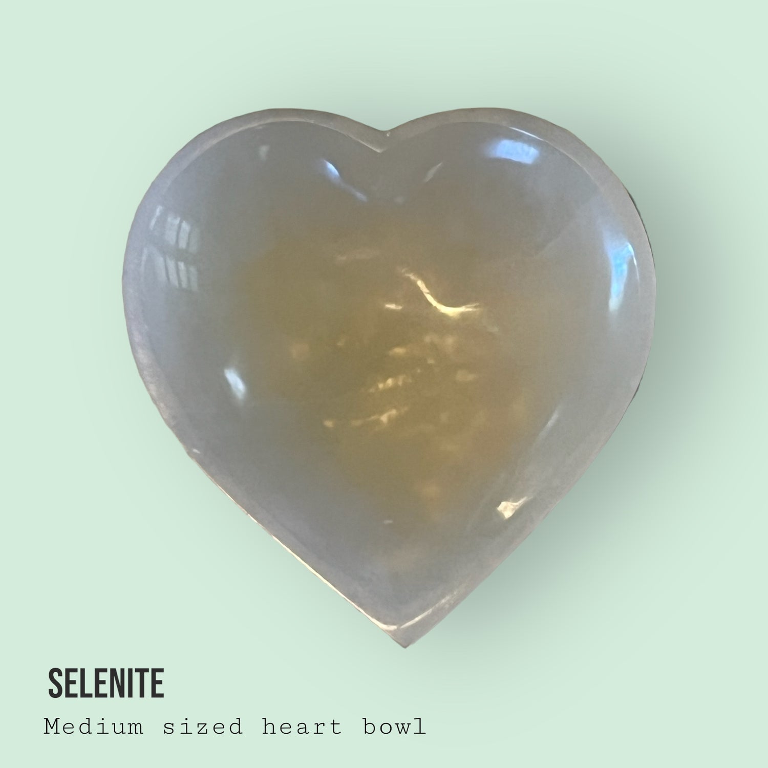 Heart Bowl Selenite