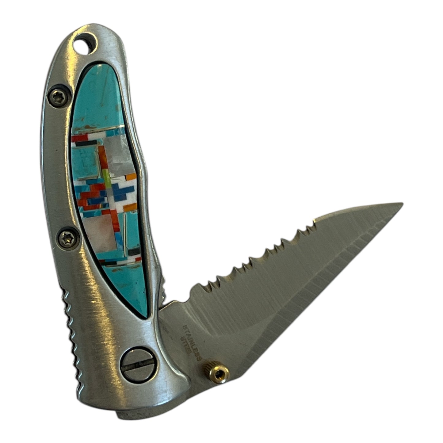 Silver Star Turquoise Knife