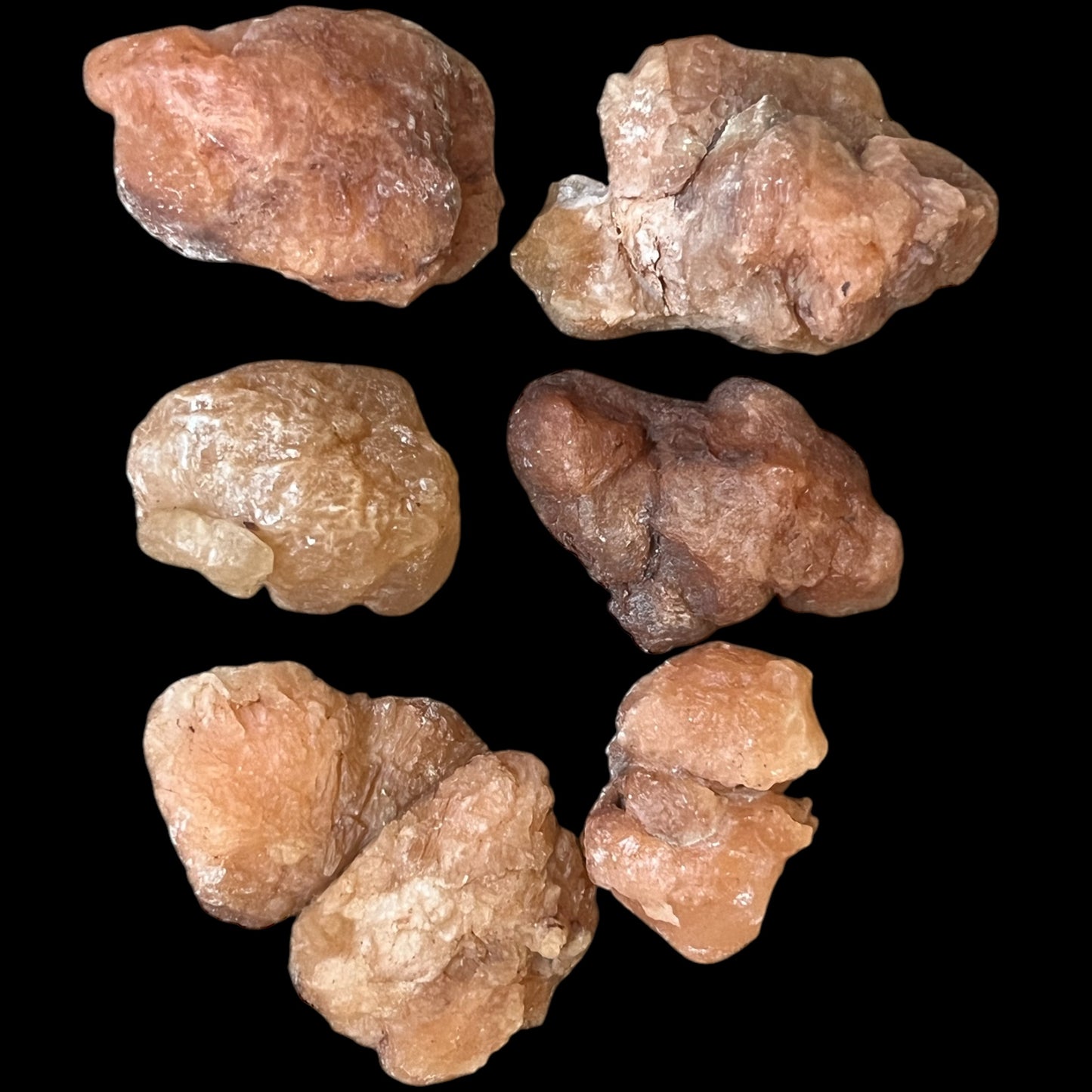 Orange Red Selenite Crystal