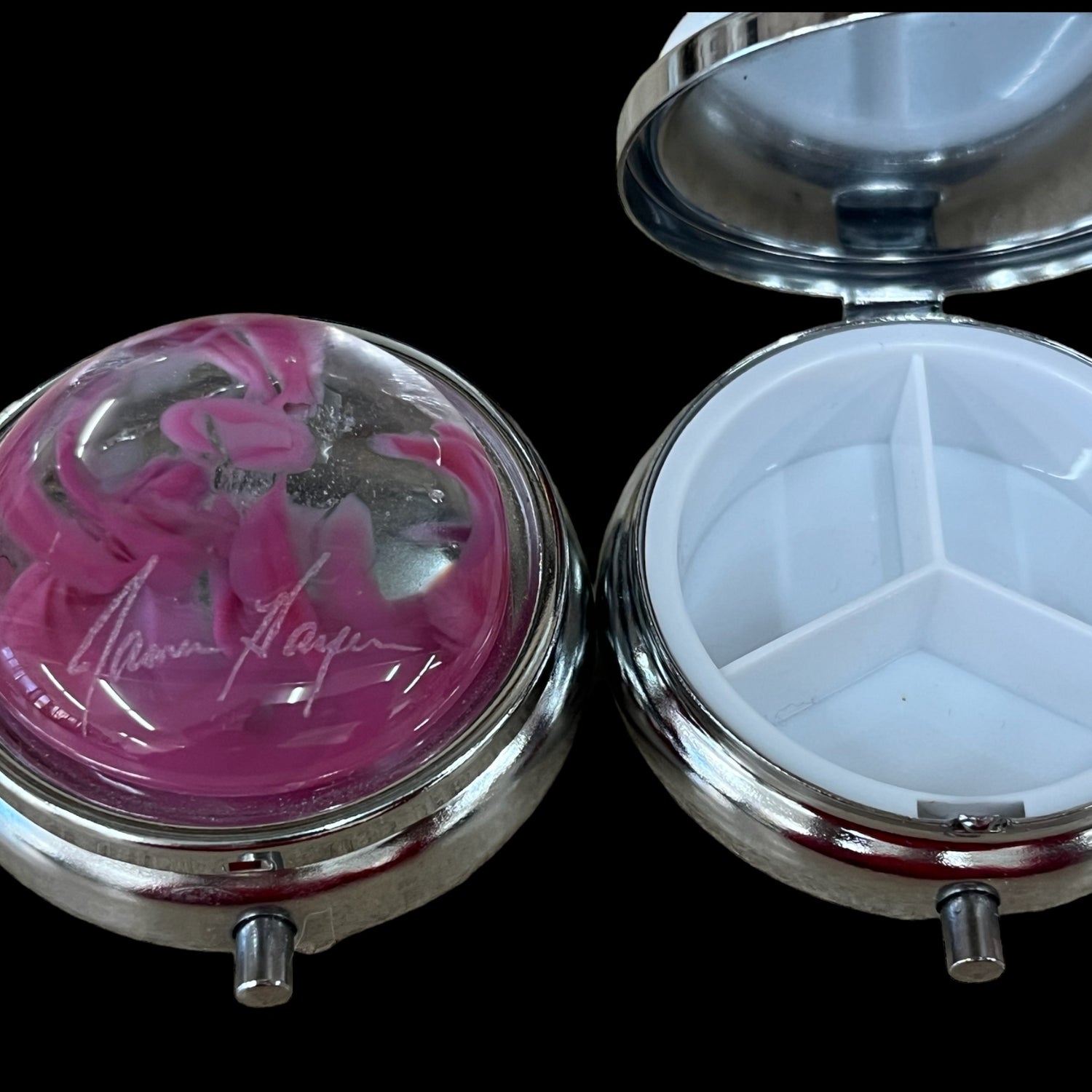 Pill Box Art Glass