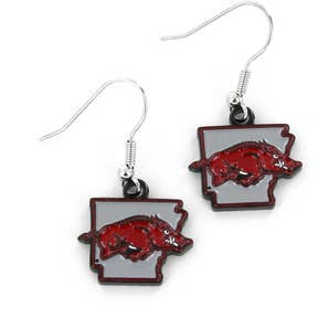 Razorback State Design Earrings