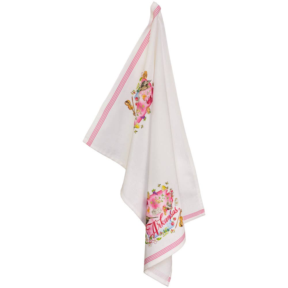 Arkansas Cotton Tea Towels Set Of 2