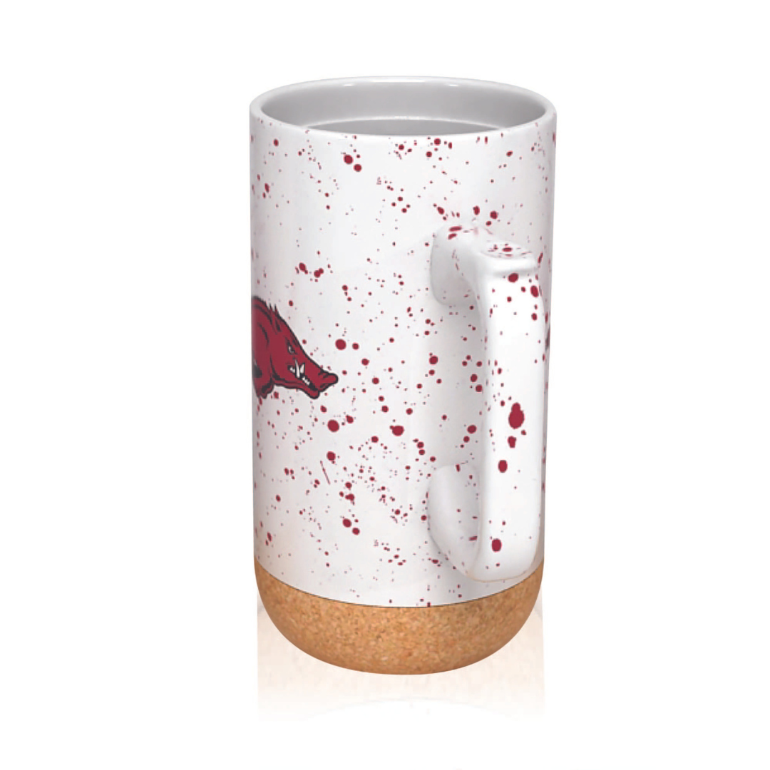 Arkansas Razorbacks 18oz Speckle Cork Mug