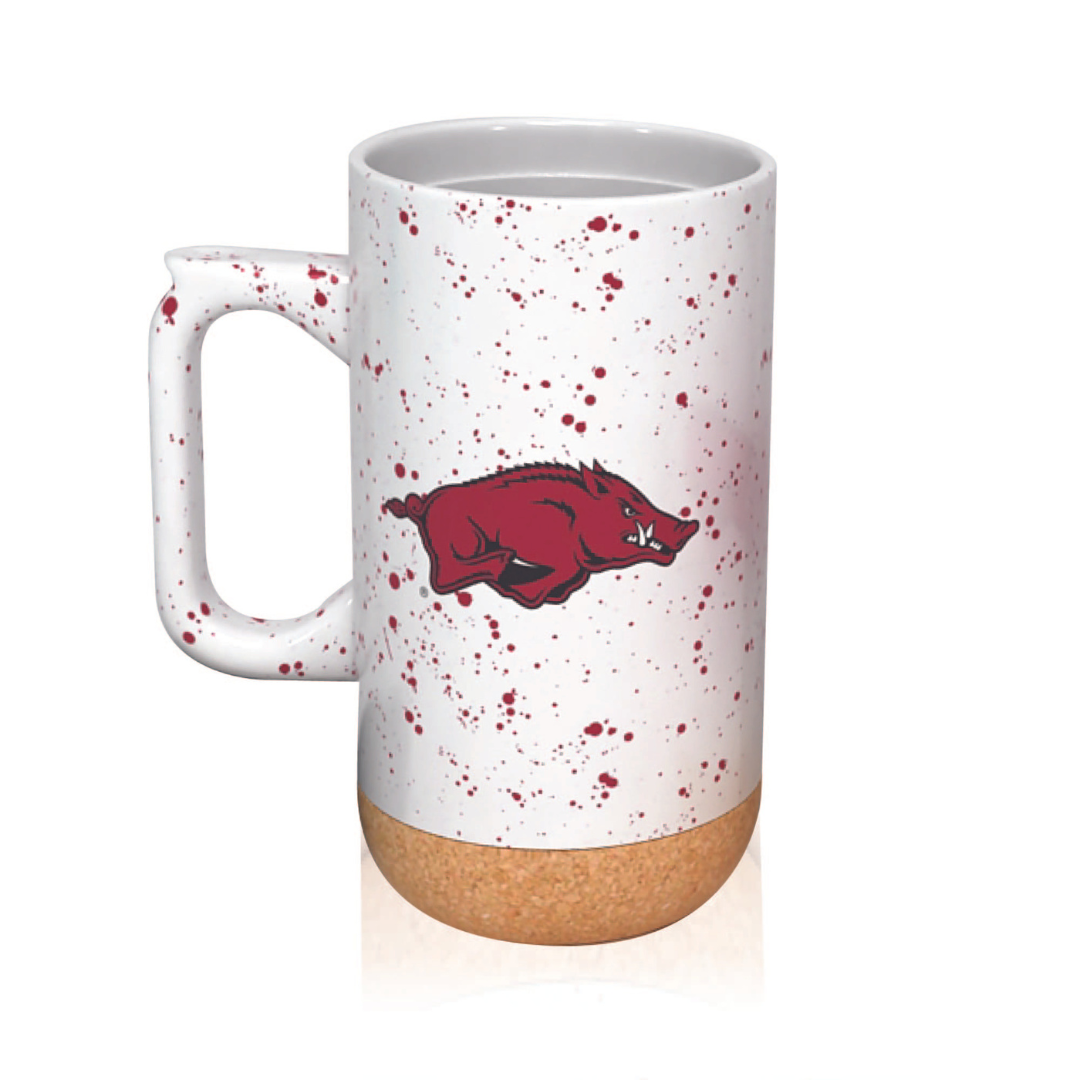 Arkansas Razorbacks 18oz Speckle Cork Mug