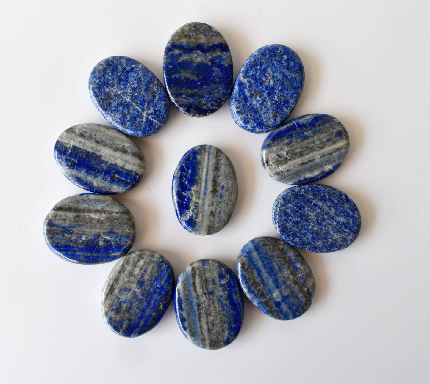 Lapis Lazuli Worry Stones, Pocket Crystal, Thumb Stones