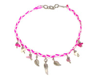 Crystal Chip Stone Macrame Rope Anklet