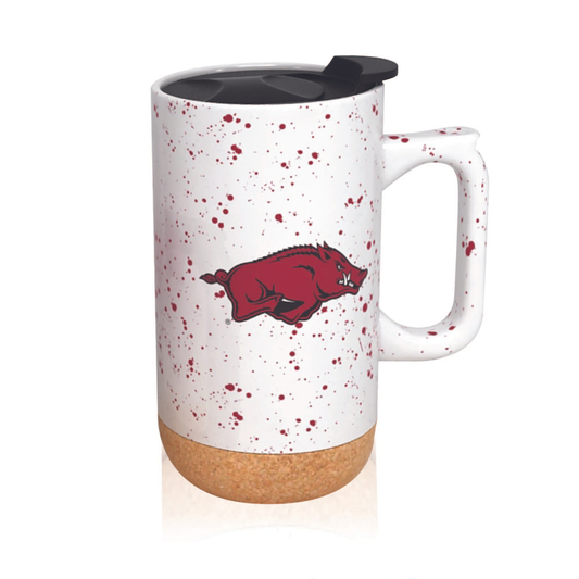 Arkansas Razorbacks 18oz Speckle Cork Mug
