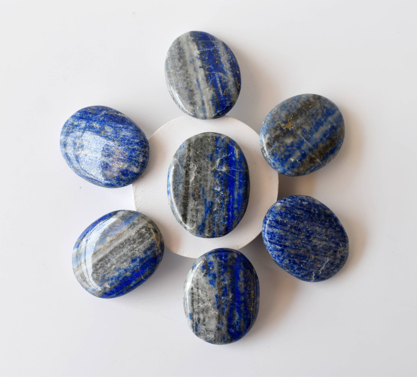 Lapis Lazuli Worry Stones, Pocket Crystal, Thumb Stones