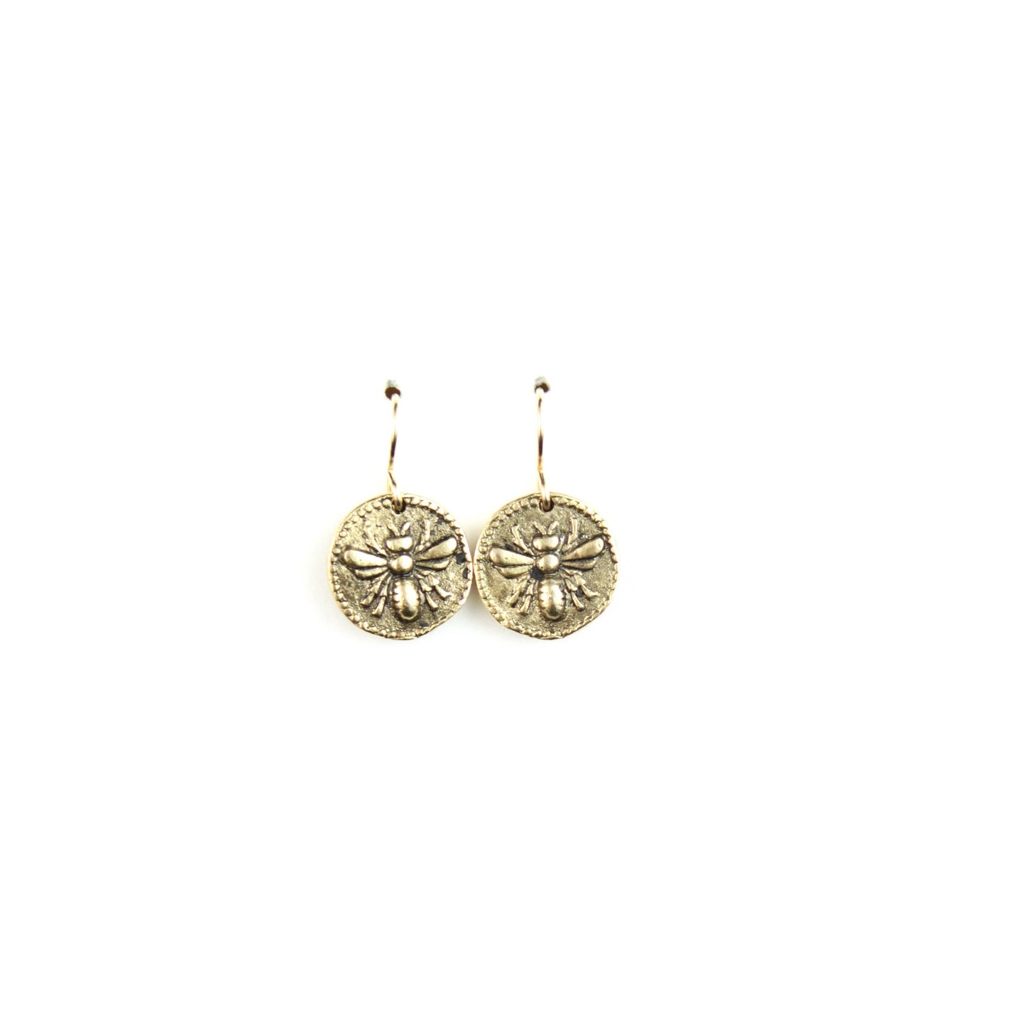 Bitty Button Charm Earrings | Bee Earrings