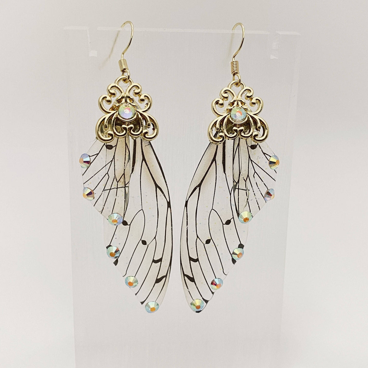Handmade Fairy Wings Earrings Insect Butterfly Wing