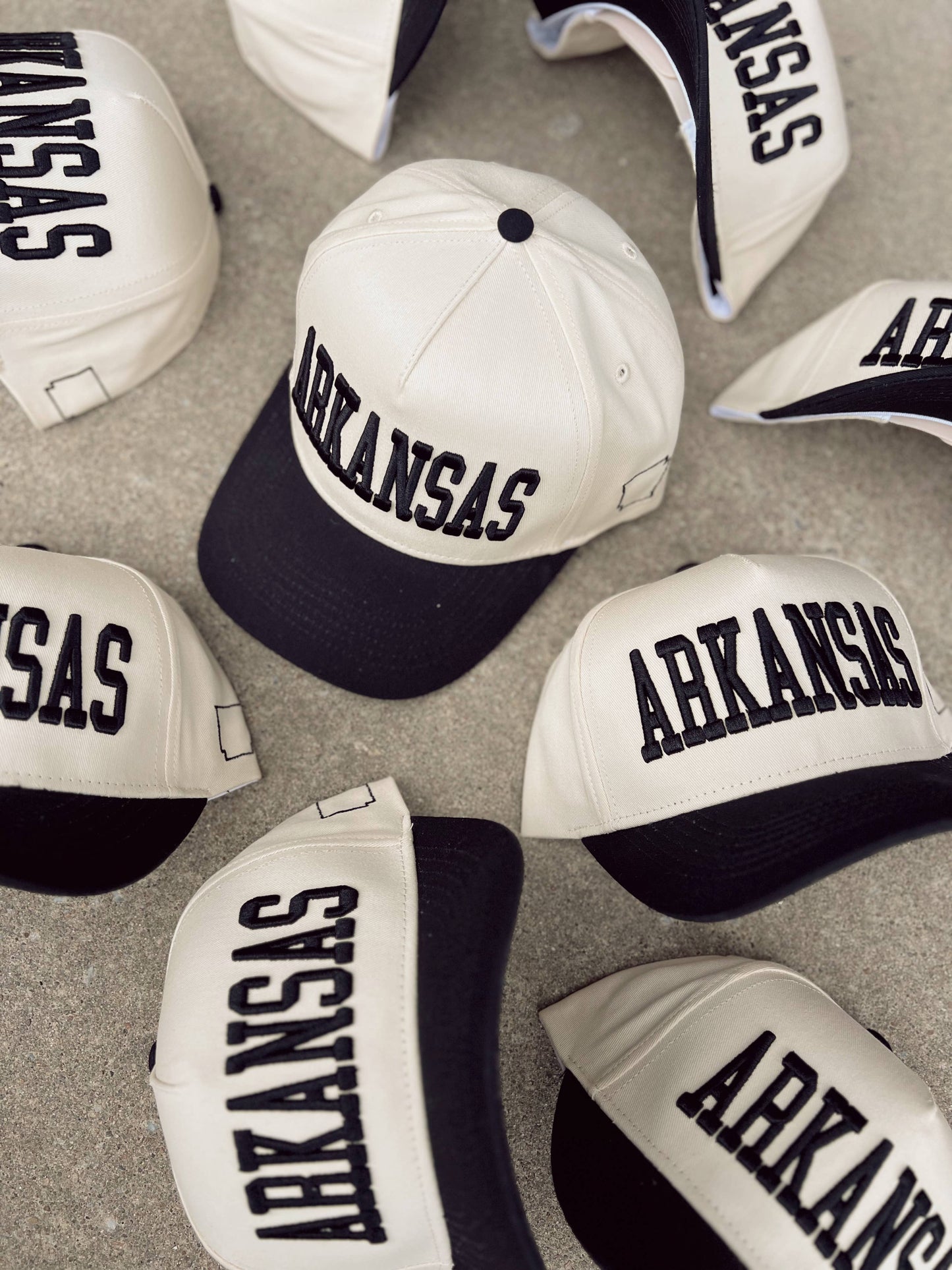 ARKANSAS Vintage Trucker Hat-Black