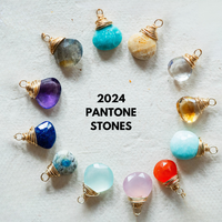 Pantone Necklace - Aqua Chalcedony Natural Stone Necklace