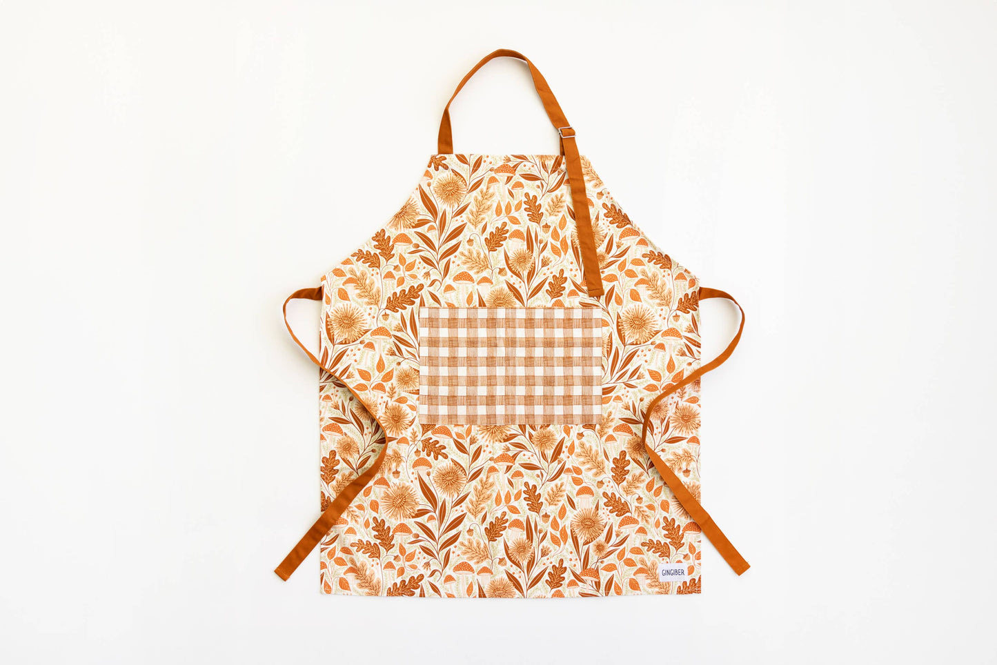 Mushroom Medley Apron - Fall Kitchen Decor