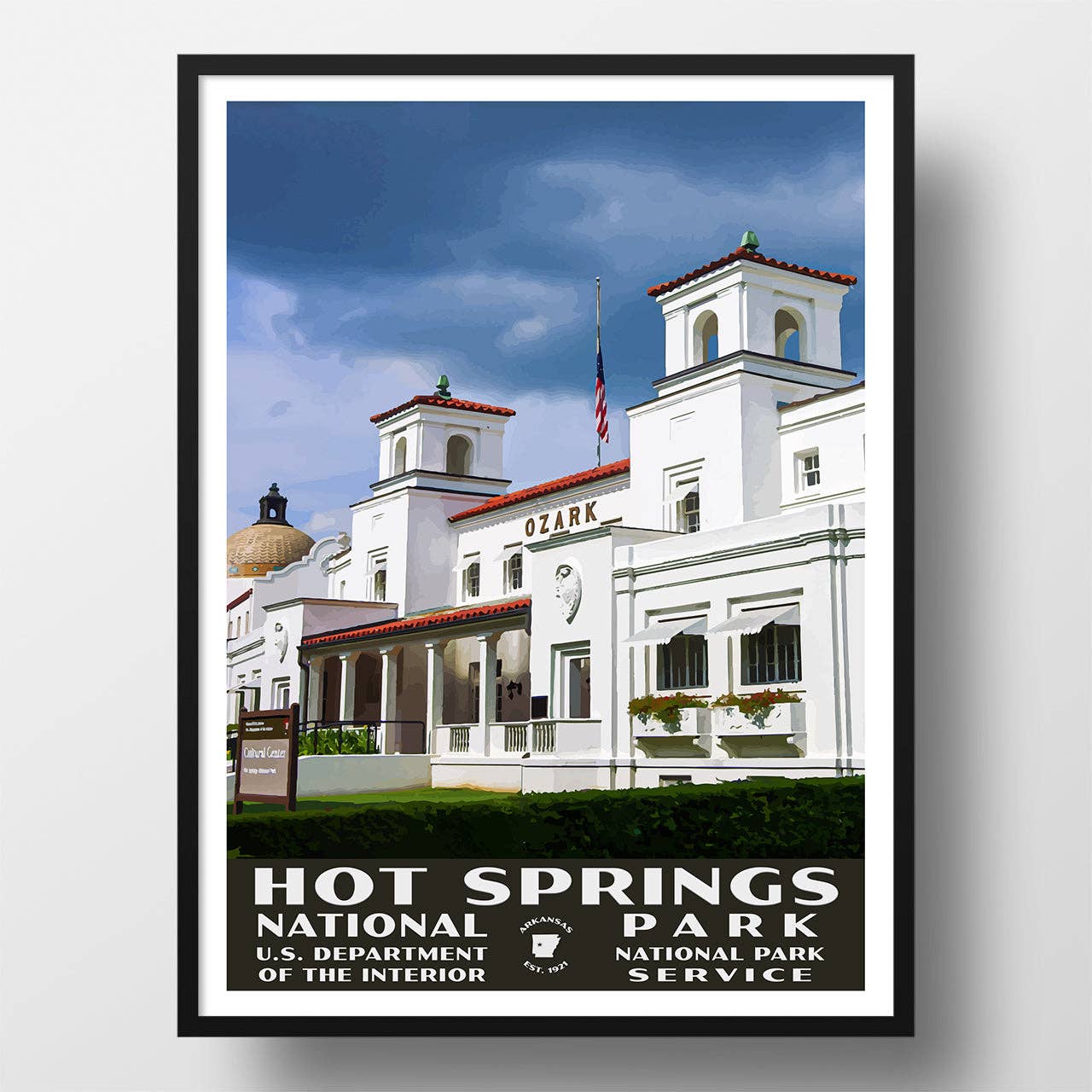 Hot Springs National Park Poster-WPA - WS