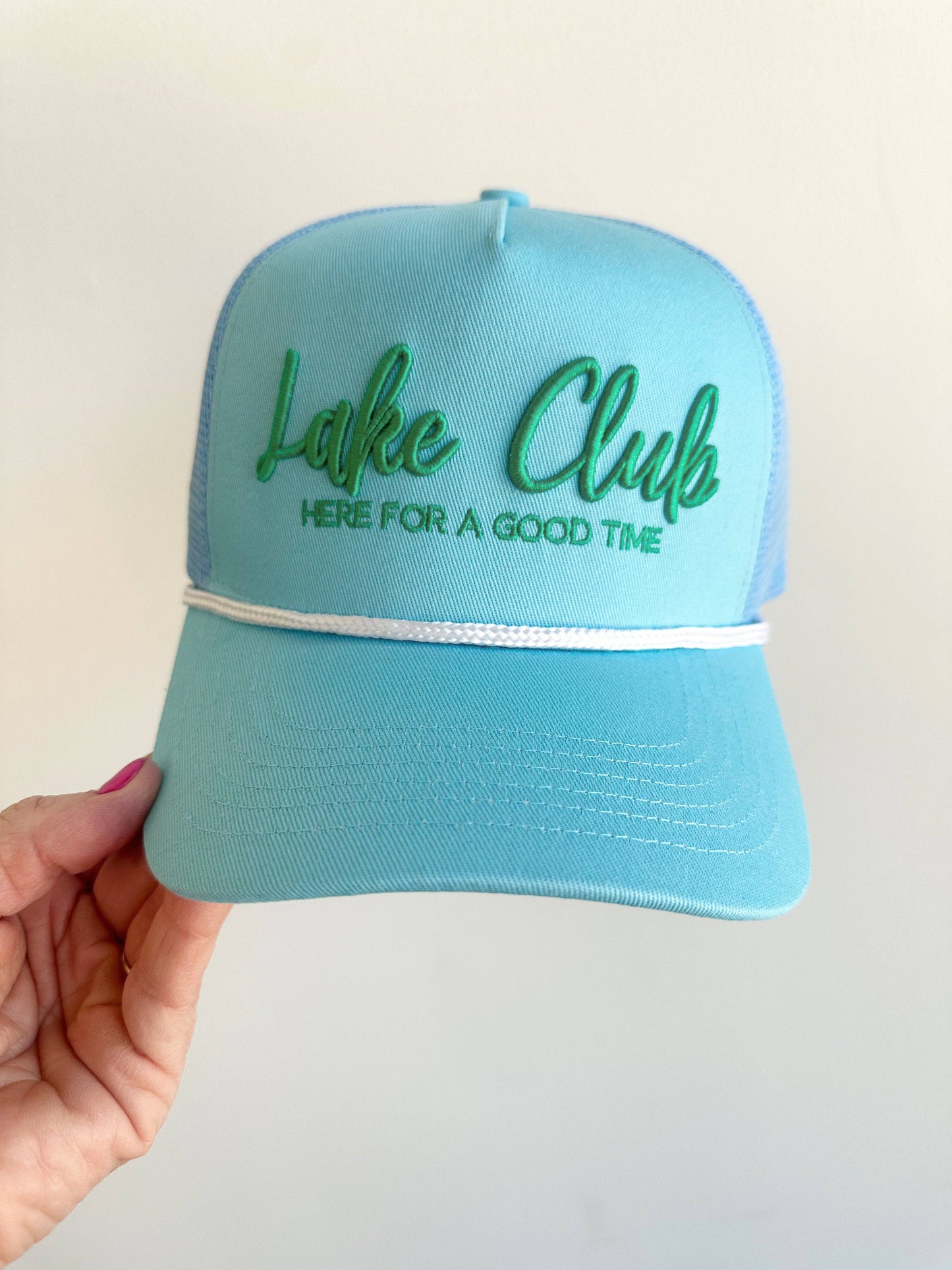 Lake Club Here For A Good Time Vintage Trucker Hat