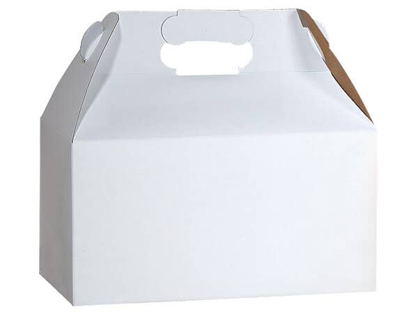 Kraft & White Gable Gift & Gourmet Boxes