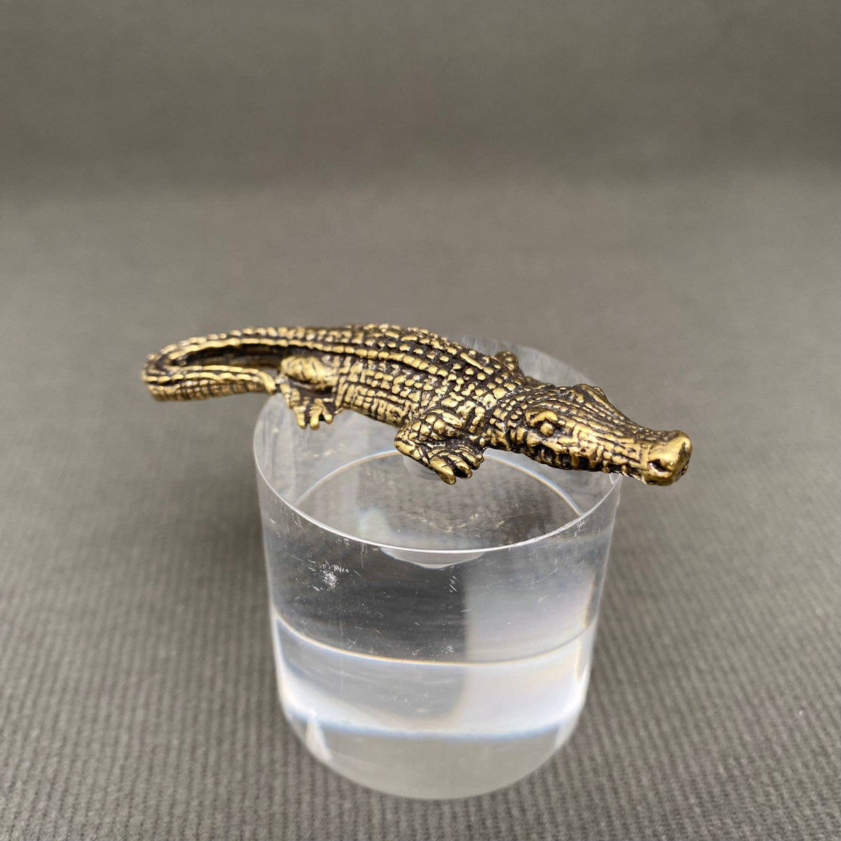 Brass Little Alligator Figurine