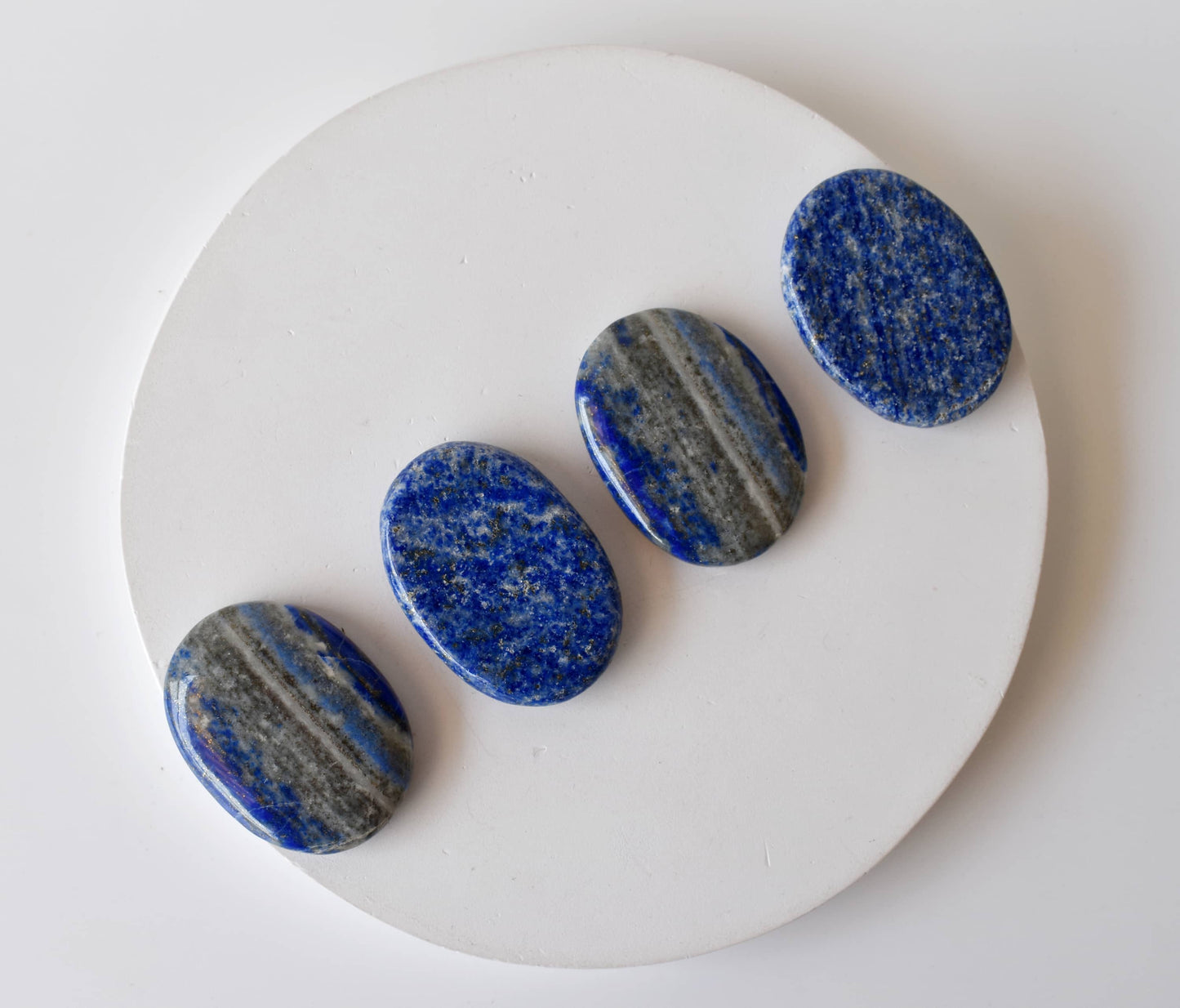 Lapis Lazuli Worry Stones, Pocket Crystal, Thumb Stones