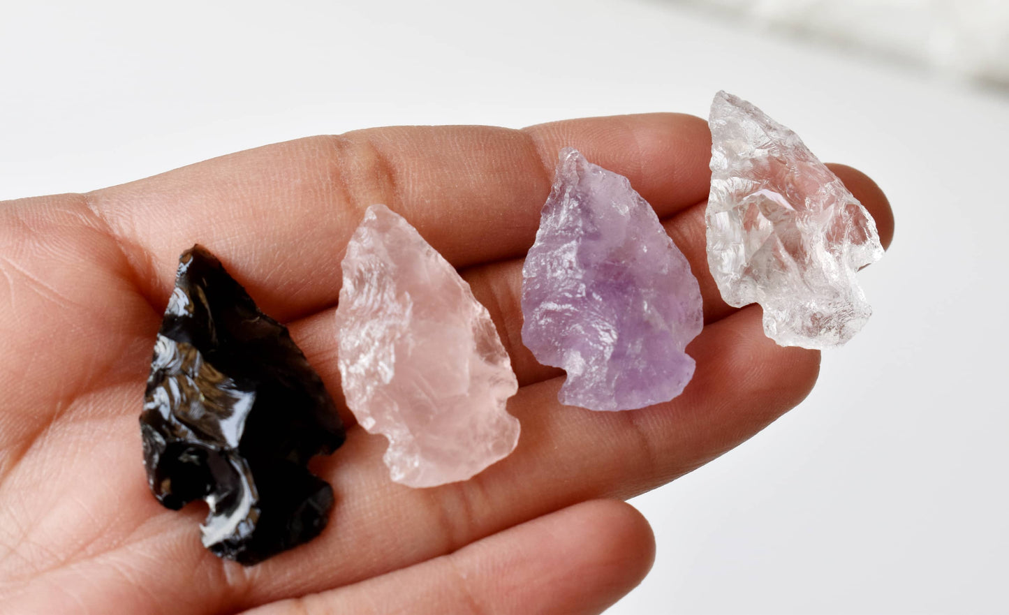 Healing Gemstone Arrowhead | Carved Crystal | Jewelry