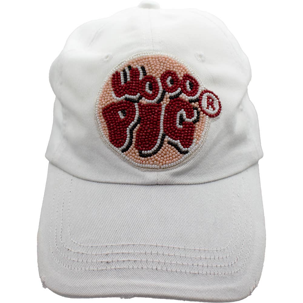 ARKANSAS WOO PIG ADJUSTABLE BEADED CAP