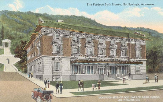 AR-102 Fordyce Bath House, Hot Springs - Vintage Image, Magnet