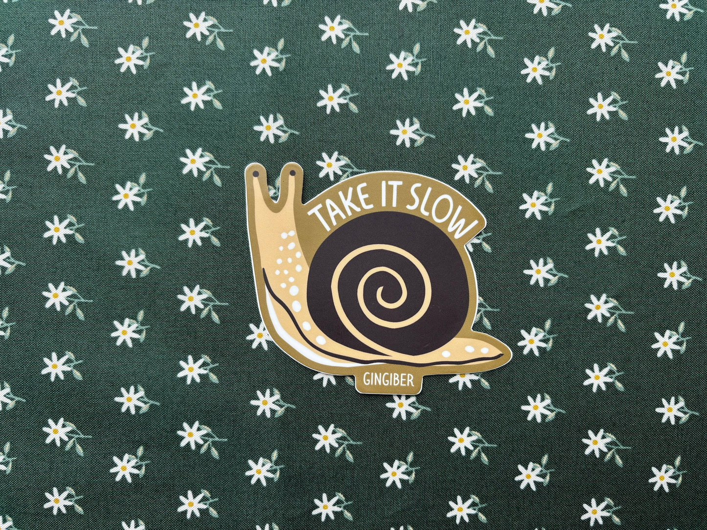Snail Sticker - Die-Cut, Garden Critter