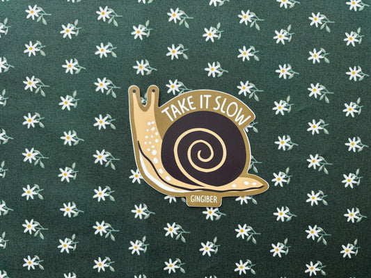 Snail Sticker - Die-Cut, Garden Critter