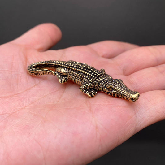 Brass Little Alligator Figurine