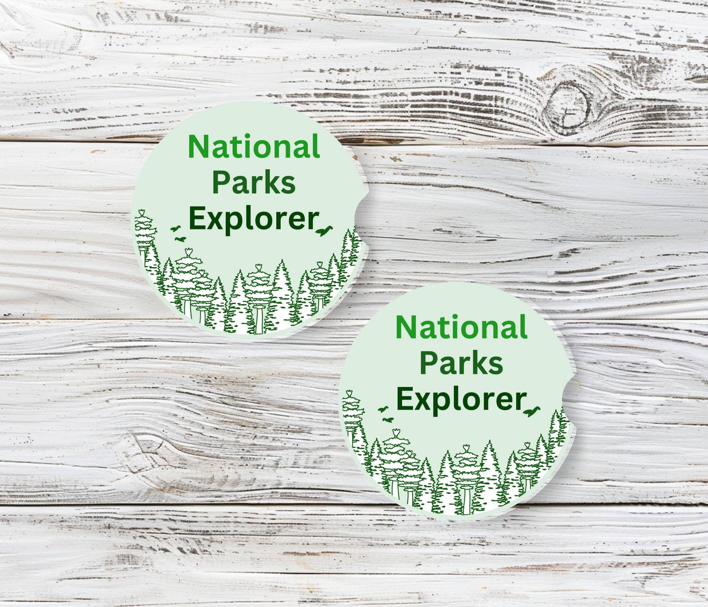 National Park Explorer - Neoprene Car Coasters