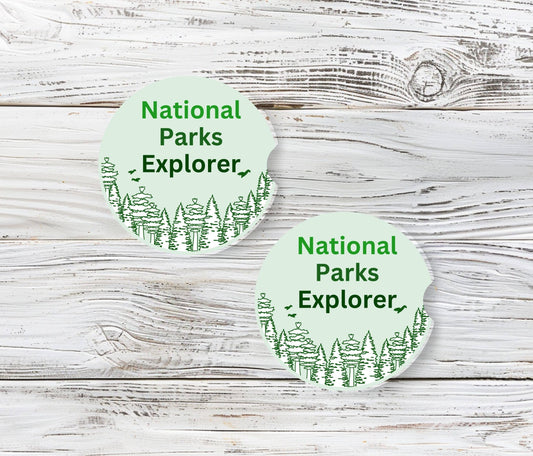 National Park Explorer - Neoprene Car Coasters