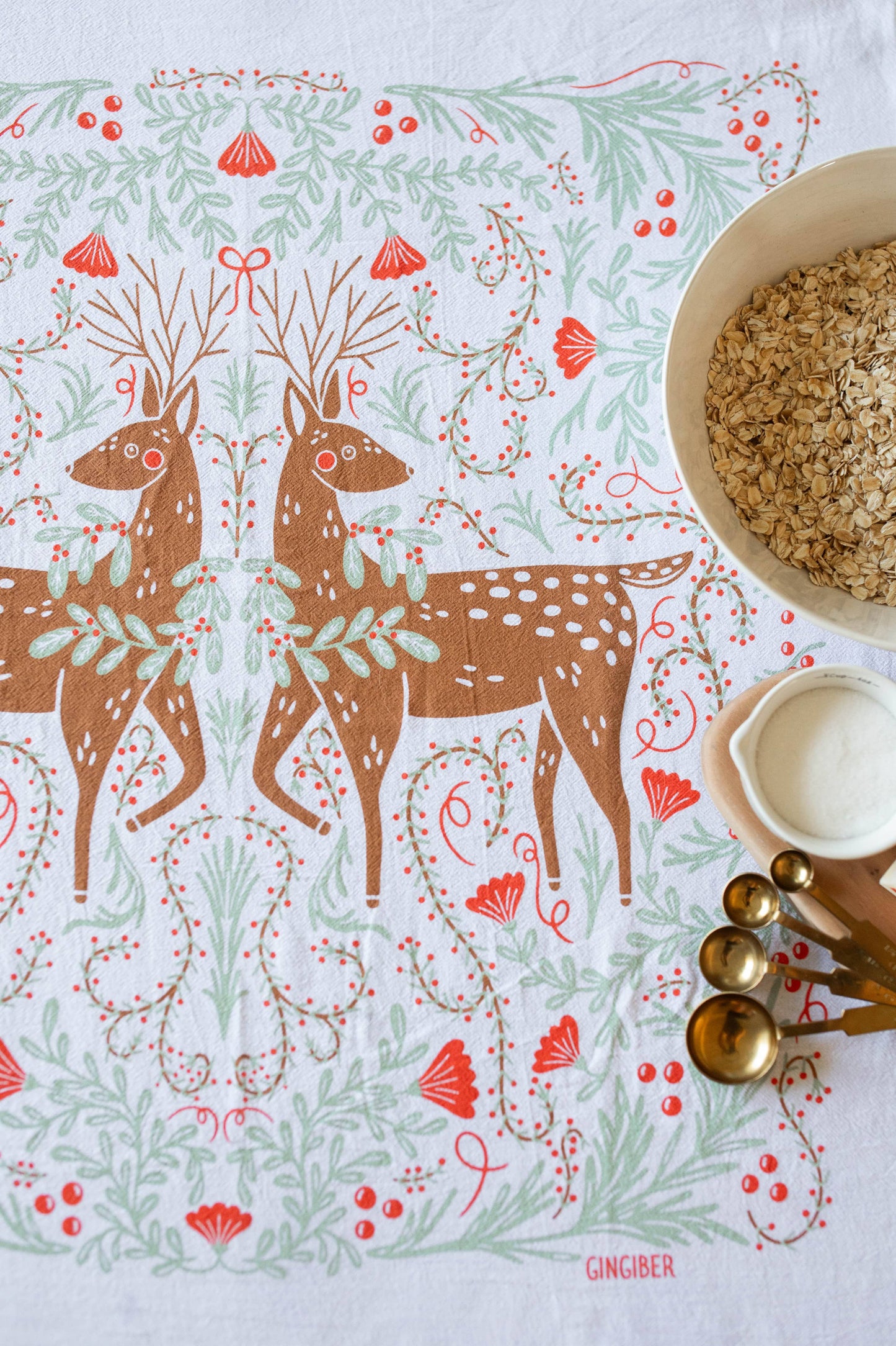 Deer Tea Towel