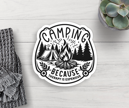 Camping Vinyl Sticker