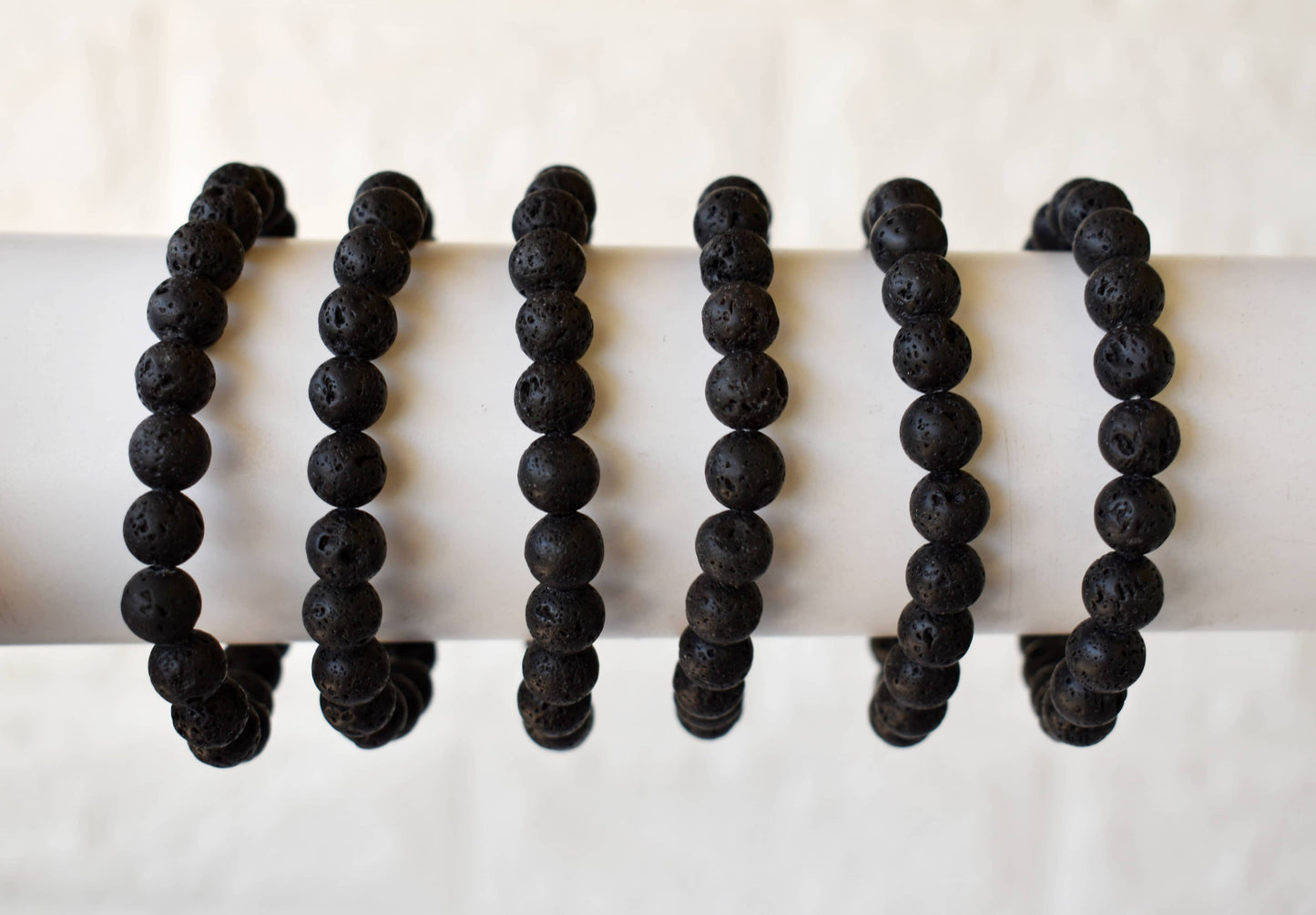 Gemstone Beaded Lava Bracelet