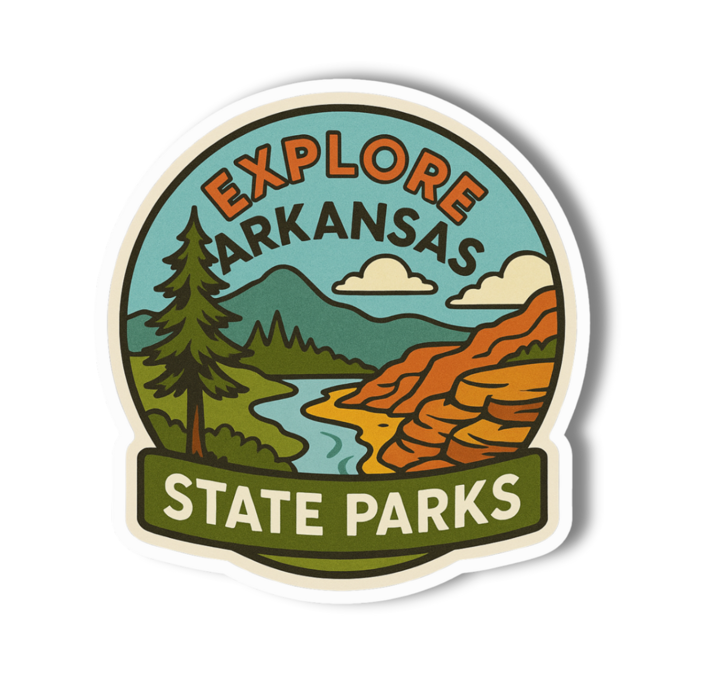 Arkansas State Parks 3" Vinyl Sticker
