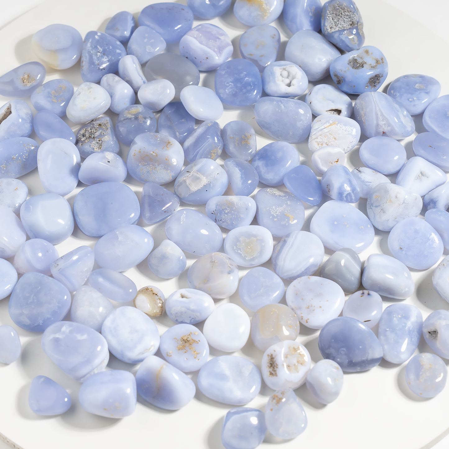 Blue Lace Agate Tumbled Stones Healing Stones 100G to 1KG